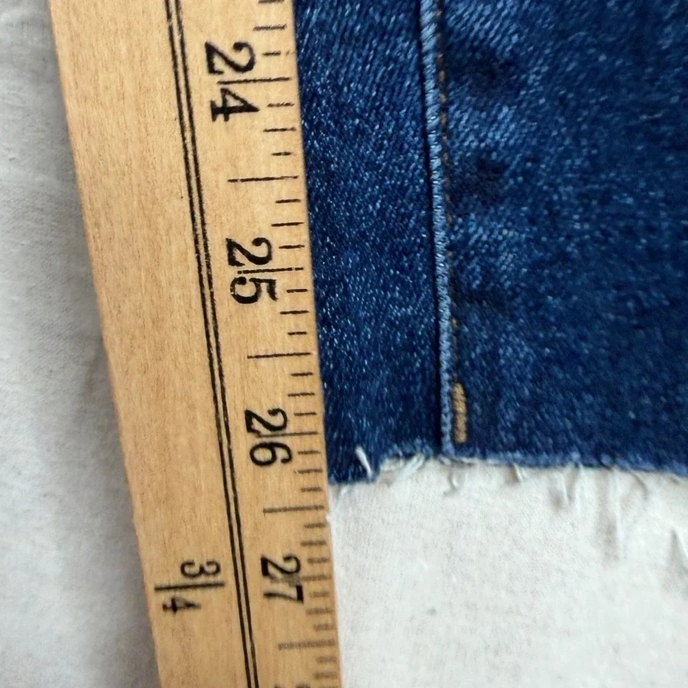 J. Crew Classic Vintage Raw Hem Jeans size 27 Blue
